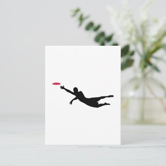 Scheibengolffrisbee Postkarte (Stehend Vorderseite)