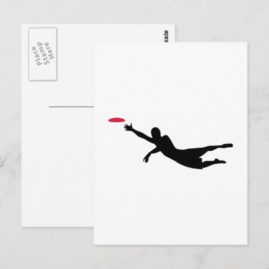 Scheibengolffrisbee Postkarte (Vorne/Hinten)