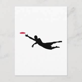 Scheibengolffrisbee Postkarte