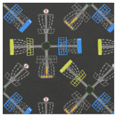 Scheibengolfkörbe schwarz stoff (Nahaufnahme)