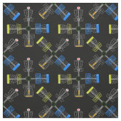 Scheibengolfkörbe schwarz stoff (Muster)