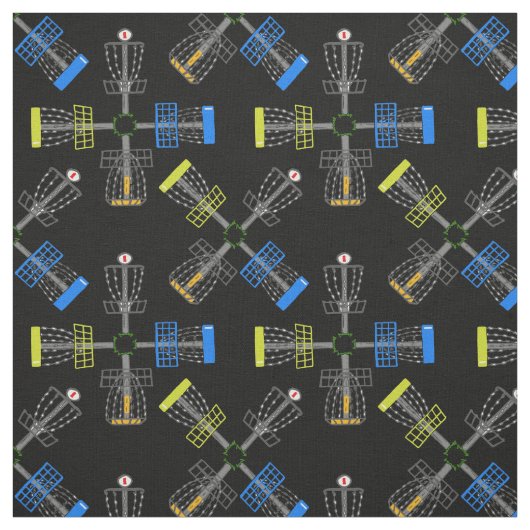 Scheibengolfkörbe schwarz stoff (Muster)