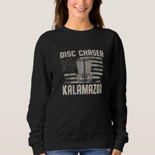 Scheibensucher Kalamazoo Disc Golf Humor Golfer Mi Sweatshirt