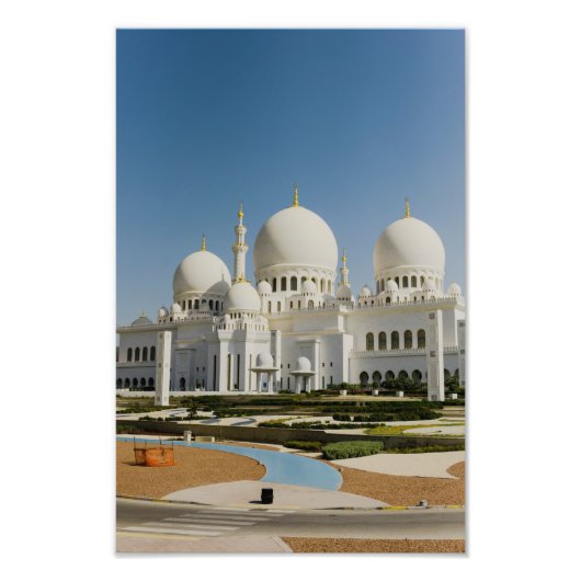 Scheich Zayed Grand Mosque, Abu Dhabi Fotodruck (Vorne)