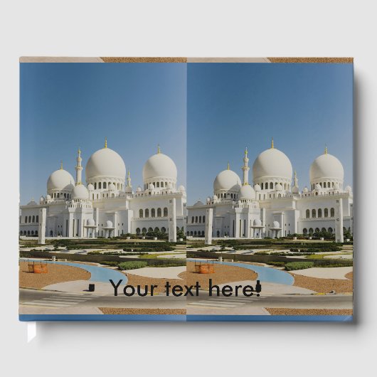 Scheich Zayed Grand Mosque, Abu Dhabi Gästebuch (Vorderseite)