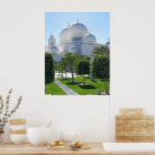 Scheich Zayed Grand Mosque domes 1 Poster (Küche)