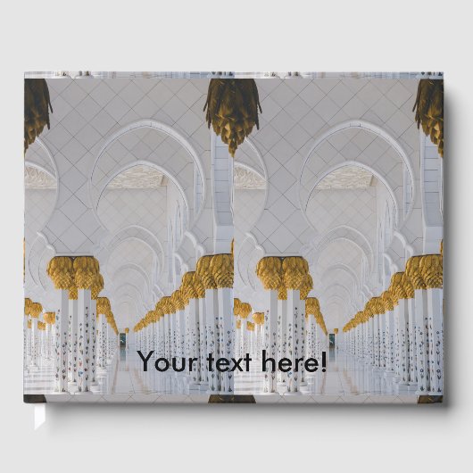 Scheich Zayed Grand Mosque Säulen, Abu Dhabi Gästebuch (Vorderseite)