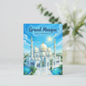 Scheich-Zayed-Großmoschee Vereinigte Arabische Emi Postkarte (Stehend Vorderseite)