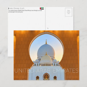 Scheich-Zayed-Moschee, Abu Dhabi, VAE Reise Postkarte