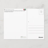 Scheich-Zayed-Moschee, Abu Dhabi, VAE Reise Postkarte (Rückseite)