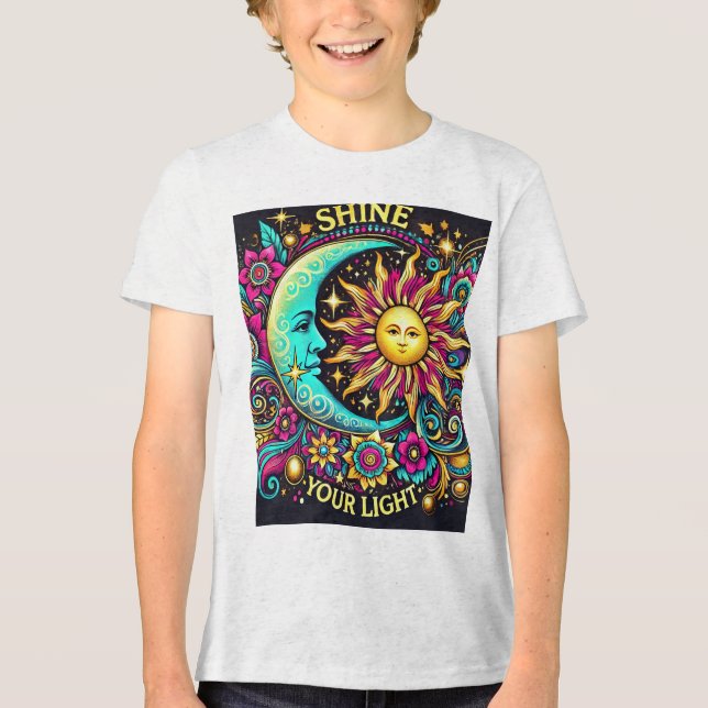 "SCHEIDE ALEXANDRIA DEINES LICHTS" Tri-Blend SHIRT (Vorderseite)