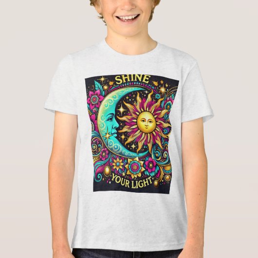 "SCHEIDE ALEXANDRIA DEINES LICHTS" Tri-Blend SHIRT (Vorderseite)