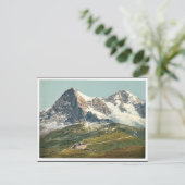Scheidegg, Eiger und Mönch, Berner Oberl Postkarte (Stehend Vorderseite)