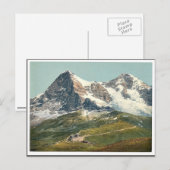 Scheidegg, Eiger und Mönch, Berner Oberl Postkarte (Vorne/Hinten)