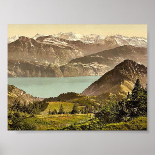 Scheidegg, with Gersau and Vitznauer Stock, Rigi, Poster