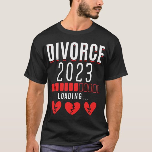 Scheidung 2023 Funny Scheidung Ehefrau T-Shirt (Vorderseite)