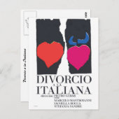 Scheidung a la Italiana Postkarte (Vorne/Hinten)