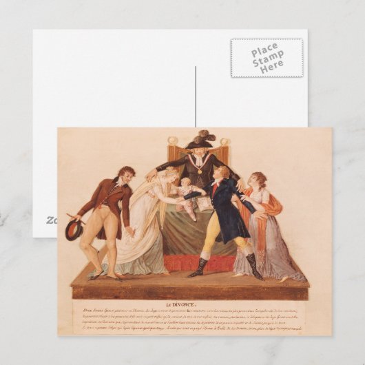 Scheidung. Aussöhnung Postkarte (Vorne/Hinten)