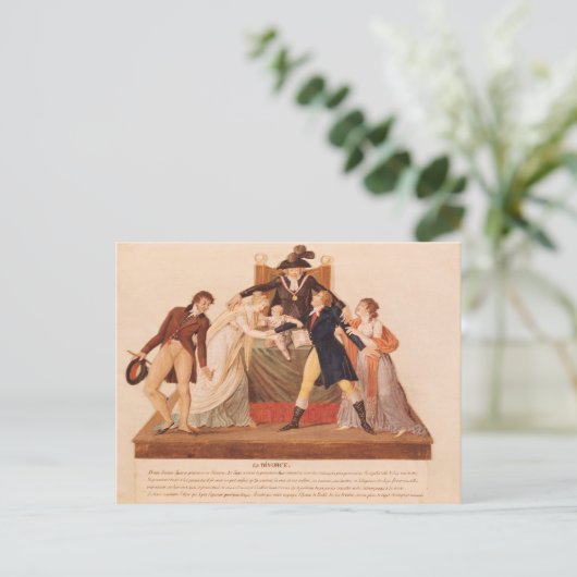 Scheidung. Aussöhnung Postkarte (Stehend Vorderseite)