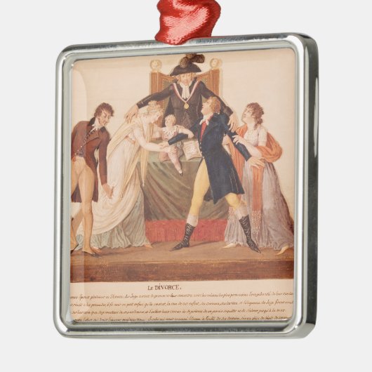 Scheidung. Die Versöhnung Silbernes Ornament (Links)
