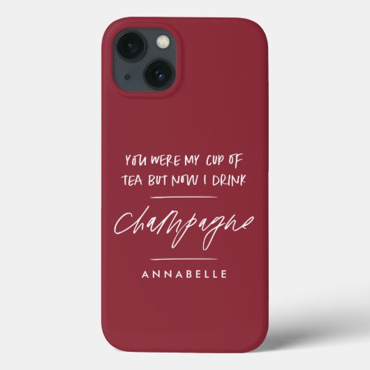 Scheidung Du warst meine Tasse Tee moderne Kirsche Case-Mate iPhone Hülle (Rückseite)