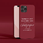 Scheidung Du warst meine Tasse Tee moderne Kirsche Case-Mate iPhone Hülle<br><div class="desc">Geschickt,  getrennt oder neu Single lustig Sie waren meine Tasse Tee,  aber jetzt trinke ich Champagner moderne Kirschrot,  Bordeaux und Weiß Typografie einzigartiges Geschenk</div>
