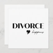 Scheidung Einladung (Vorne/Hinten)