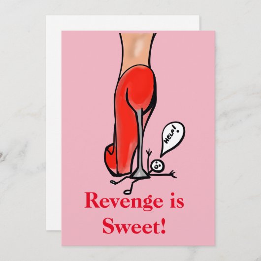 Scheidung Feiertagskarte (Vorne/Hinten)