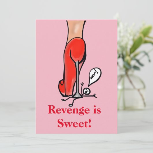 Scheidung Feiertagskarte (Stehend Vorderseite)