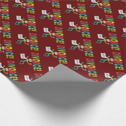 Scheidung! Geschenkpapier (Ecke)
