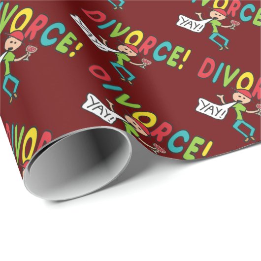 Scheidung! Geschenkpapier (Rolleneckpunkt)