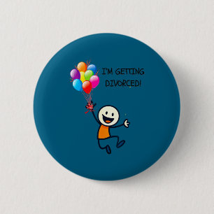 Scheidung glückliche Person Stäbchenfigur Button