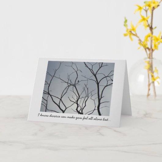 Scheidung Karte (Gelbe Blume)