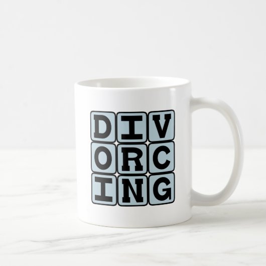 Scheidung mitten in der Scheidung Kaffeetasse (Rechts)