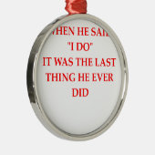 Scheidung Ornament Aus Metall (Rechts)