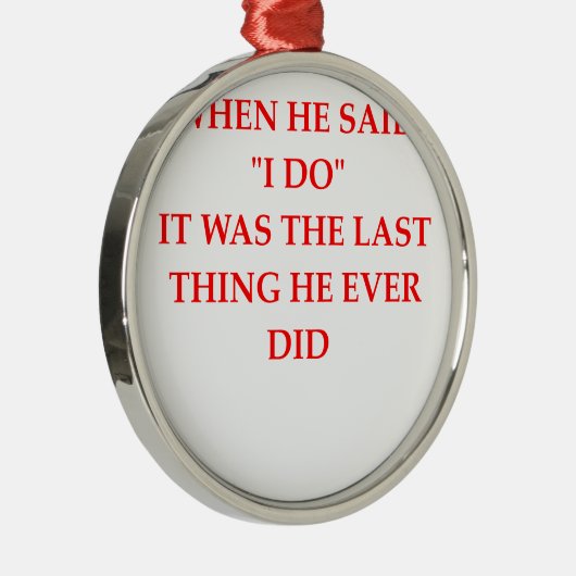 Scheidung Ornament Aus Metall (Rechts)