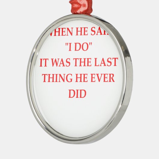 Scheidung Ornament Aus Metall (Links)