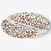 Scheidung Party Big Cat Print Abstrakt Pappteller (Schrägansicht)