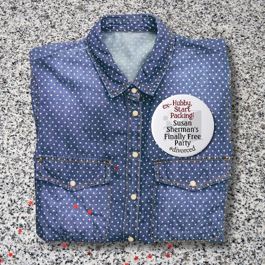 Scheidung Party Celebration Ex Hubby Start Packing Button