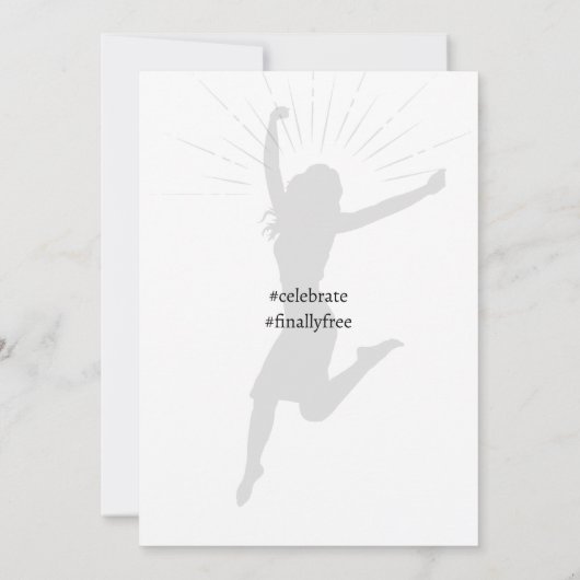 Scheidung Party Celebration Ex Hubby Start Packing Einladung (Rückseite)