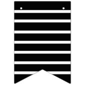 Scheidung Party Celebration Schwarz-weiß Wimpelkette (Erste Fahne)