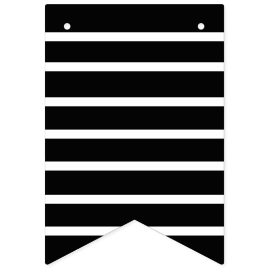 Scheidung Party Celebration Schwarz-weiß Wimpelkette (Erste Fahne)