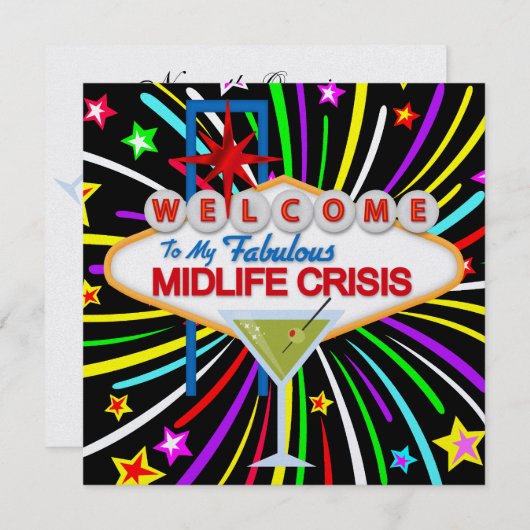 Scheidung - Party der Midlife Crisis - SRF Einladung (Vorne/Hinten)