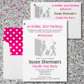 Scheidung Party Niedlich Funny Pink endlich frei Einladung