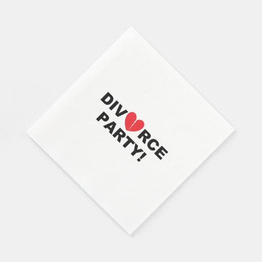 "Scheidung Party" Papier Napkins Serviette (Ecke)
