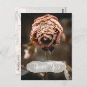 Scheidung Party Tote Rose Vielen Dank Postkarte (Vorne/Hinten)