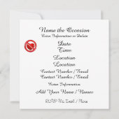 Scheidung Party Zeit Pop Einladung (Rückseite)