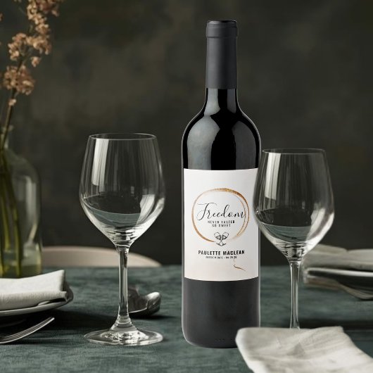 Scheidung Wein Etikett