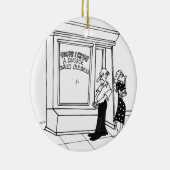 Scheidungs-Cartoon 2458 Keramik Ornament (Rechts)