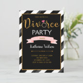 Scheidungs-Party Einladung (Stehend Vorderseite)